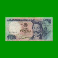 BILLETE DE PORTUGAL 100 ESCUDOS, PICK 169a, AÑO 1965 ESTADO MUY BUENO.-