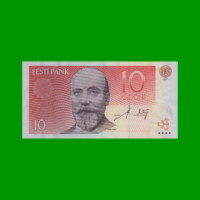 BILLETE DE ESTONIA 10 KROON, PICK 86b, AÑO 2007 ESTADO SIN CIRCULAR.-