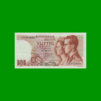 BILLETE DE BELGICA 50 FRANCOS, PICK 139 AÑO 1966 ESTADO EXCELENTE- .-