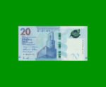 BILLETE DE HONG KONG 20 DOLARES, PICK NEW, AÑO 2018 ESTADO SIN CIRCULAR.-