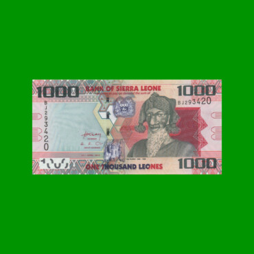 BILLETE DE SIERRA LEONA 1.000 LEONES, PICK 30a, AÑO 2010 ESTADO SIN CIRCULAR.-