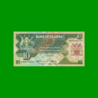 BILLETE DE UGANDA 10 SHILLINGS, PICK 28, AÑO 1987 ESTADO SIN CIRCULAR.-