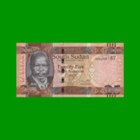 BILLETE DE SUDAN DEL SUR 25 LIBRAS, PICK 8, AÑO 2011 ESTADO SIN CIRCULAR.-