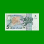 BILLETE DE KYRGISTAN 5 SON, PICK 5, AÑO 1993, ESTADO SIN CIRCULAR.-