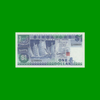 BILLETE DE SINGAPUR 1 DOLAR, PICK 18, ESTADO SIN CIRCULAR.-