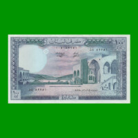 BILLETE DE LIBANO 100 LIVRE, PICK 66c, AÑO 1985, ESTADO EXCELENTE.-