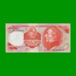 BILLETE DE URUGUAY $10.000, PICK 53b, AÑO 1974, SERIE B, ESTADO SIN CIRCULAR.-