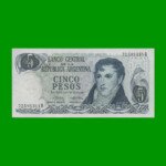 PESOS LEY 18.188 $5,00, BOT 2331, AÑO 1975, ESTADO EXCELENTE.-