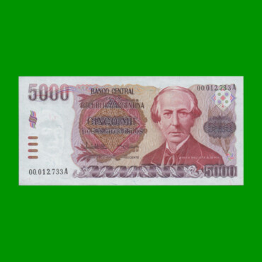 PESOS ARGENTINOS $5.000,00, BOT 2637a, AÑO 1984, ESTADO SIN CIRCULAR .-