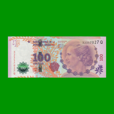 PESOS 3er DISEÑO $100,00, BOT 4323, AÑO 2015, ESTADO EXCELENTE.-
