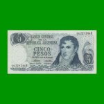 PESOS LEY 18.188 $5,00, BOT 2331, AÑO 1975, ESTADO EXCELENTE+ .-