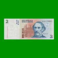 PESOS CONVERTIBLES 2do DISEÑO $2,00, BOT 3241, AÑO 2012, ESTADO EXCELENTE+.-