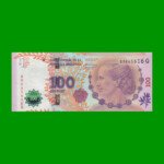 PESOS 3er DISEÑO $100,00, BOT 4323, AÑO 2015, ESTADO SIN CIRCULAR.-