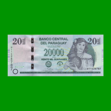 BILLETE DE PARAGUAY 20.000 GUARANIES, PICK NEW, AÑO 2017, ESTADO SIN CIRCULAR.-