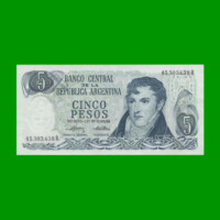 PESOS LEY 18.188 $5,00, BOT 2331a, AÑO 1975, ESTADO EXCELENTE.-