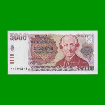PESOS ARGENTINOS $5.000,00, BOT 2638a, AÑO 1985, ESTADO SIN CIRCULAR.-