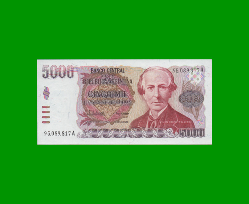 PESOS ARGENTINOS $5.000,00, BOT 2638a, AÑO 1985, ESTADO SIN CIRCULAR.-