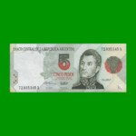 PESOS CONVERTIBLES 1er DISEÑO $5,00, BOT 3027, AÑO 1993, ESTADO EXCELENTE.-