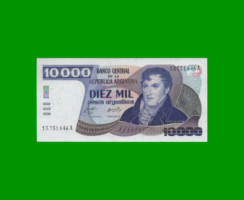 PESOS ARGENTINOS $10.000,00, BOT 2641, AÑO 1985, ESTADO EXCELENTE+ .-