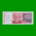 BILLETE DE AUSTRALES, 100 AUSTRALES, BOT 2843, AÑO 1989, ESTADO SIN CIRCULAR.-