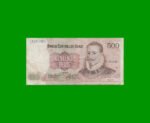 BILLETE DE CHILE $ 500,00, PICK 153b, AÑO 1990, ESTADO MUY BUENO- .-