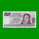 PESOS LEY 18.188 $10,00, BOT 2334, AÑO 1970, ESTADO EXCELENTE.-