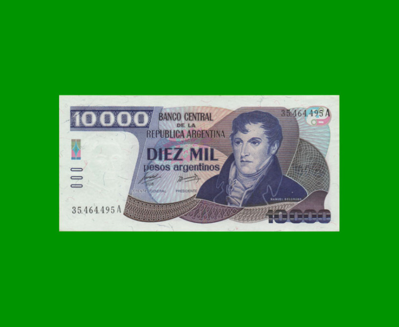 PESOS ARGENTINOS $10.000,00, BOT 2641, AÑO 1985, ESTADO SIN CIRCULAR.-