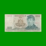 BILLETE DE CHILE $ 1.000,00, PICK 154c, AÑO 1984, ESTADO BUENO+ .-