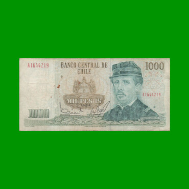BILLETE DE CHILE $ 1.000,00, PICK 154c, AÑO 1984, ESTADO BUENO+ .-
