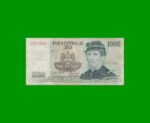 BILLETE DE CHILE $ 1.000,00, PICK 154c, AÑO 1990, ESTADO MUY BUENO- .-