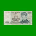 BILLETE DE CHILE $ 1.000,00, PICK 154c, AÑO 1990, ESTADO MUY BUENO- .-