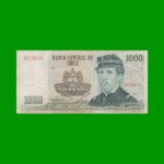 BILLETE DE CHILE $ 1.000,00, PICK 154c, AÑO 1987, ESTADO MUY BUENO.-