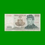 BILLETE DE CHILE $ 1.000,00, PICK 154c, AÑO 1984, ESTADO MUY BUENO+ .-