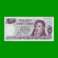 PESOS LEY 18.188 $10,00, BOT 2334, AÑO 1970, ESTADO EXCELENTE+ .-