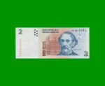 PESOS CONVERTIBLES 2do DISEÑO $2,00, BOT 3242, AÑO 2013, ESTADO SIN CIRCULAR.-