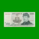 BILLETE DE CHILE $ 1.000,00, PICK 154g, AÑO 2007, ESTADO MUY BUENO- .-