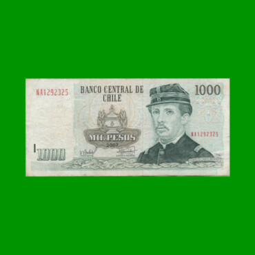 BILLETE DE CHILE $ 1.000,00, PICK 154g, AÑO 2007, ESTADO MUY BUENO- .-