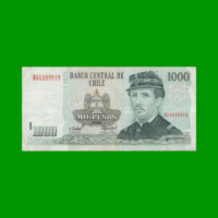 BILLETE DE CHILE $ 1.000,00, PICK 154g, AÑO 2006, ESTADO MUY BUENO.-