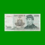 BILLETE DE CHILE $ 1.000,00, PICK 154g, AÑO 2006, ESTADO MUY BUENO+ .-
