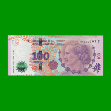 PESOS 3er DISEÑO $100,00, BOT 4326, AÑO 2015, ESTADO SIN CIRCULAR.-