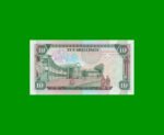 BILLETE DE KENYA 10 SHILINGI,  PICK 24b, AÑO 1990 ESTADO SIN CIRCULAR.- - Imagen 2