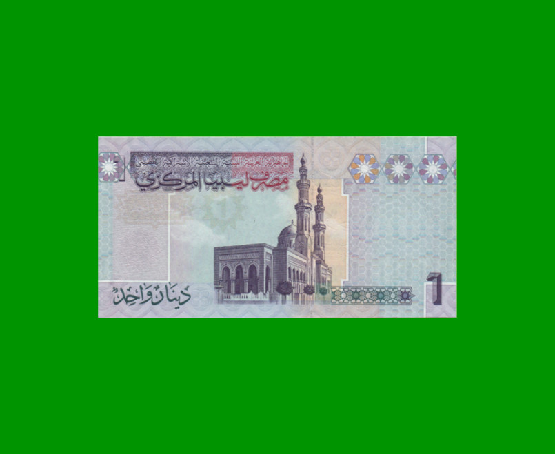 BILLETE DE LIBYA 10 DINAR, PICK 71, AÑO 2009 ESTADO SIN CIRCULAR.- - Imagen 2