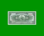 BILLETE DE PERU 5 SOLES, PICK 83, AÑO 1968, ESTADO EXCELENTE.-