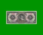 BILLETE DE MEXICO $5,00 PICK 57c, AÑO 1954, ESTADO EXCELENTE.-