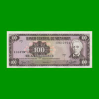 BILLETE DE NICARAGUA 100 CORDOBAS, PICK 132, ESTADO EXCELENTE+.-