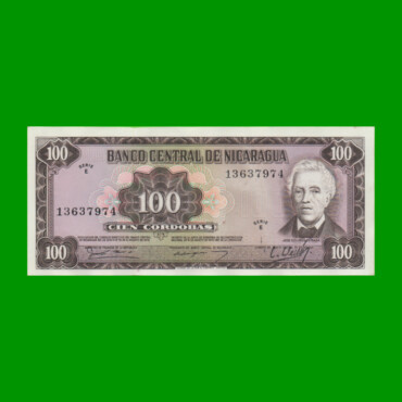 BILLETE DE NICARAGUA 100 CORDOBAS, PICK 132, ESTADO EXCELENTE+.-