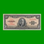 BILLETE DE CUBA $50,00 PICK 81a, AÑO 1950, ESTADO EXCELENTE.-