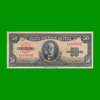 BILLETE DE CUBA $50,00 PICK 81a, AÑO 1950, ESTADO EXCELENTE.-