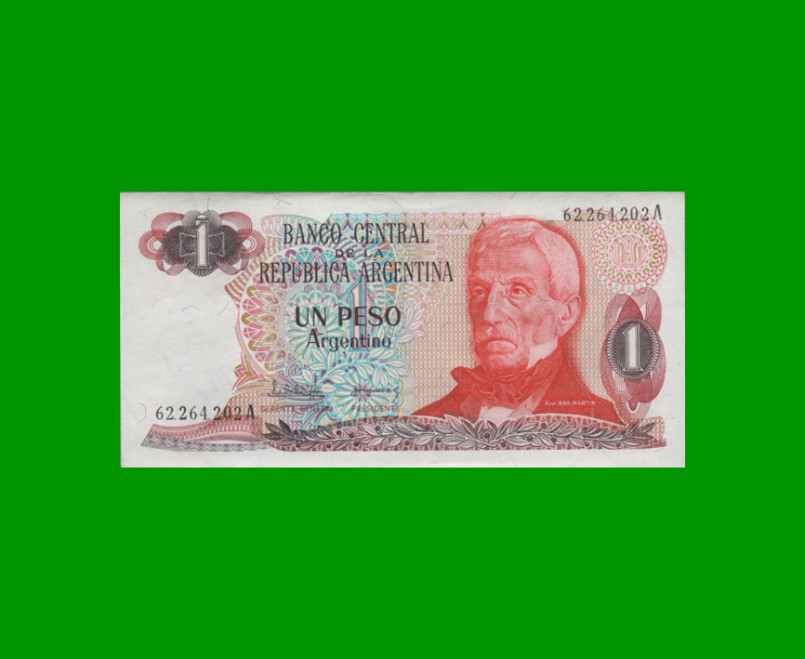 PESOS ARGENTINOS $1,00, BOT 2602, AÑO 1984, ESTADO EXCELENTE+ .-