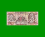 BILLETE DE HONDURAS 10 LEMPIRAS, PICK 86e, AÑO 2010 ESTADO SIN CIRCULAR.-